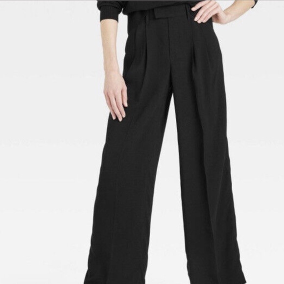 A New Day Women's High-Rise Wide Leg Fluid Pants - Picture 1 of 4